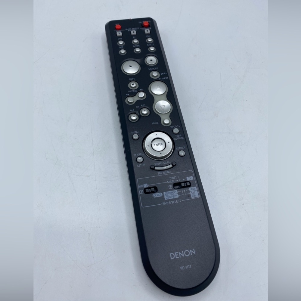 DENON GENUINE RC-1117 DUAL-SIDED REMOTE CONTROL OEM ORIGINAL